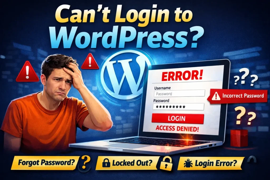 Can’t Login to WordPress? Fix Login Errors Fast (Step-by-Step Guide)