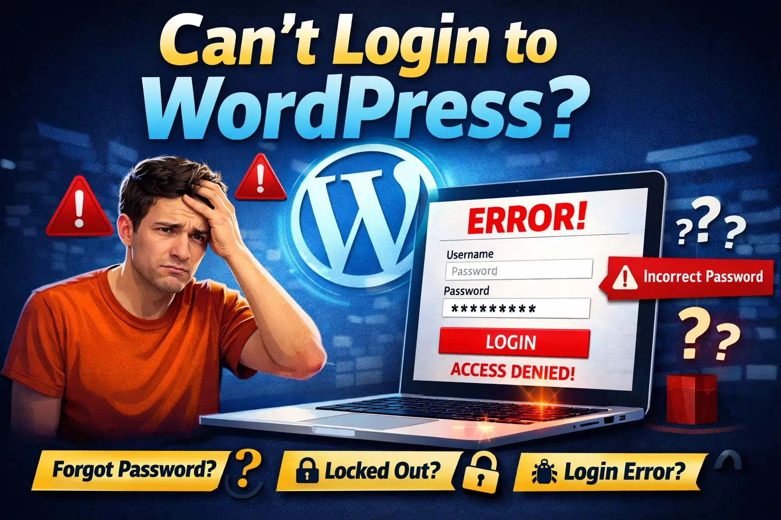 cant login to wordpress error fix guide