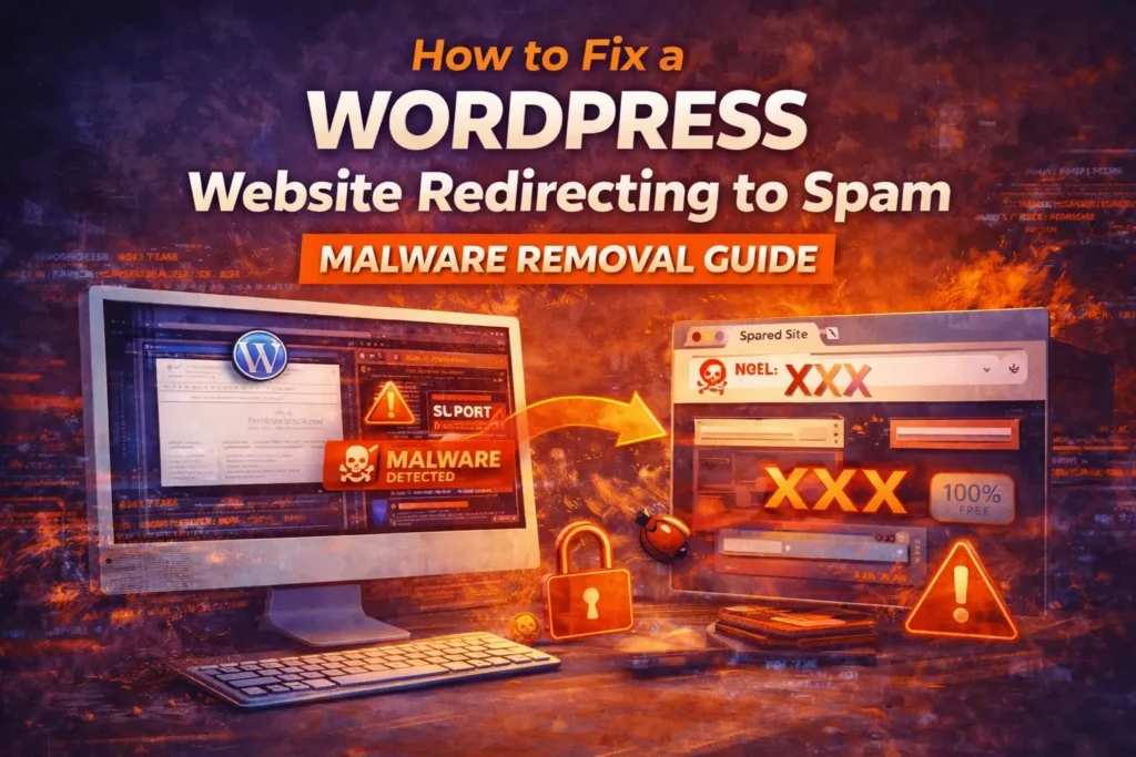 How to fix a WordPress website redirecting to spam due to malware infection