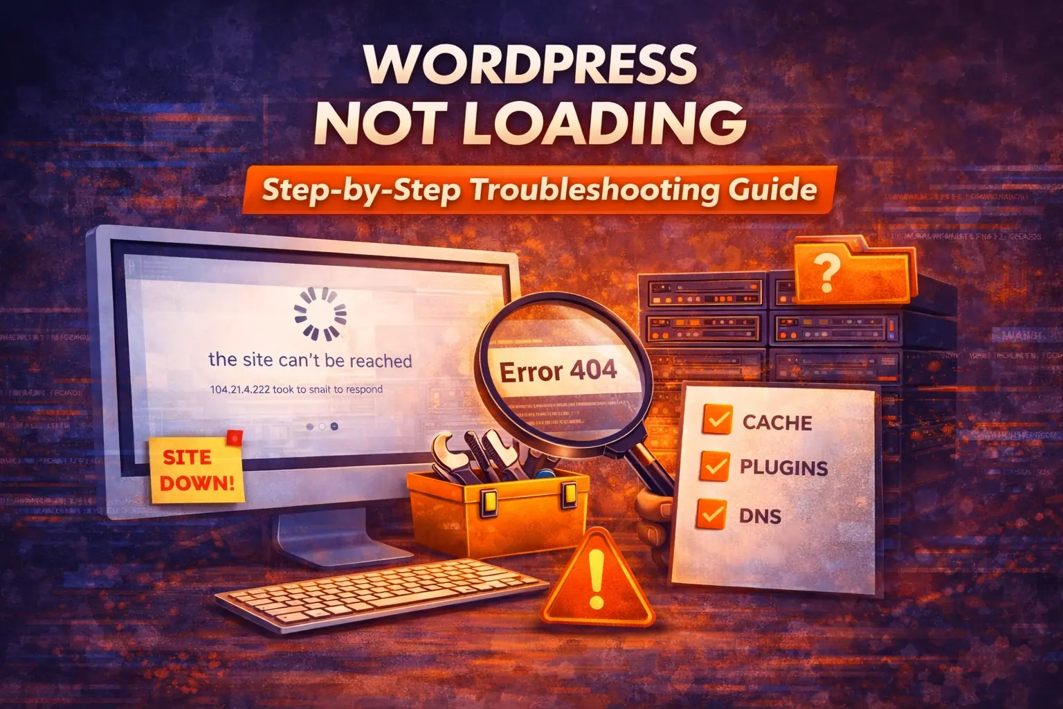 wordpress website not loading troubleshooting guide malware plugin conflict server error fix