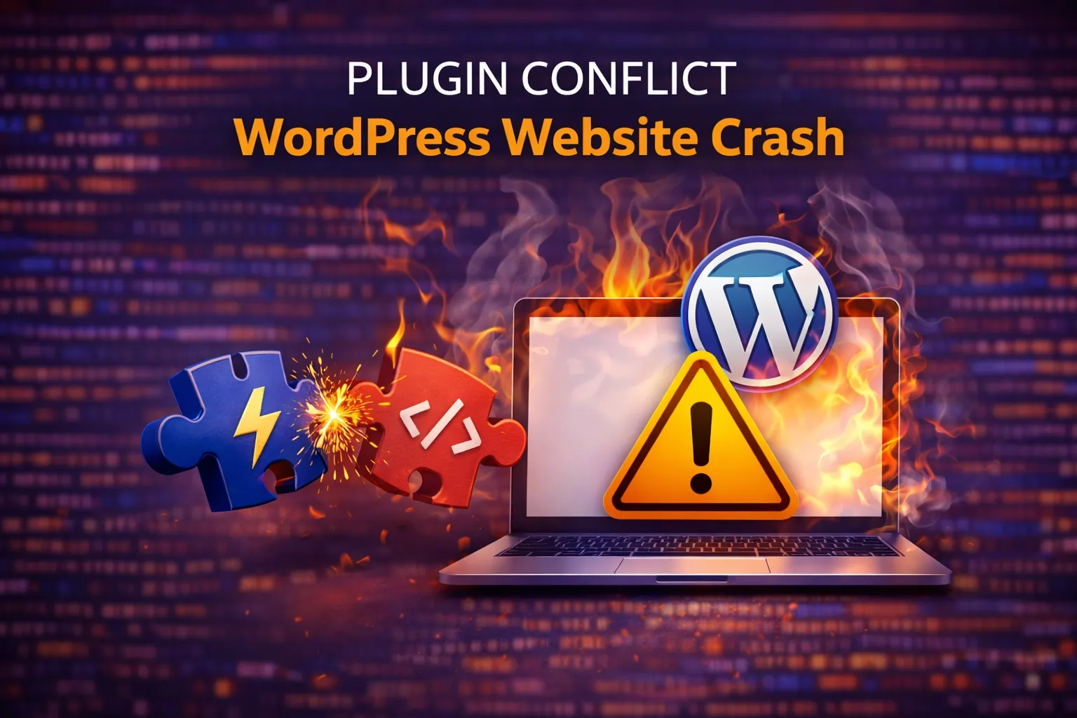 WordPress plugin conflict causing website crash site not loading fix